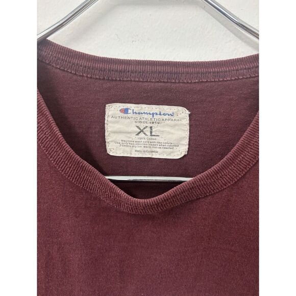 Womans champion Harvard Lacrosse t shirt  cropped burgundy size XL - Picture 6 of 6
